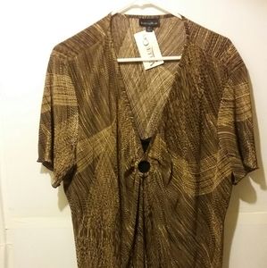 NWT Faux 2pc Blouse size 3X